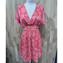 Axo- robe imprimée rouge...