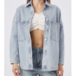 Axo - veste en jeans strass...